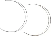 PLAFOPE 2pcs Alloy Hair Hoop Diy Headband for Women Simple and Comfortable Hair Wrap for All Occasions Stylish Gold and Silver Colors and Exercise