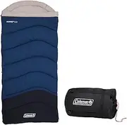Coleman Mudgee -3°C Tall Sleeping Bag | 215x100cm, Cold Weather, Polyester Fill with Extra Heat Retention, XL Stuff Sack, Brushed Polyester Shell & Lining, Comfort Cuff for Neck, Easy to Pack