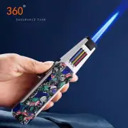 Jet Pen Spray Torch Gas Lighter Refillable Windproof Metal Cigar Outdoor BBQ