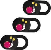 Vaguelly 3pcs Ultra-Thin Webcam Cover for Laptops Tablets Privacy Protect Cover Cartoon Pattern