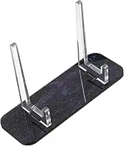 Storage Display Stand Picture Easels for Display Tabletop Small Stand Clear Plate Stands for Display Mini Easel Stand Picture Holder Display Stand Purple Acrylic