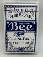 Vintage BEE POKER Cards Blue No.99 Back No.67 Diamond Playing Cards Club Special