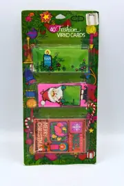 Vintage Christmas Gift Tag 60s 70s Present Wrap Paper Scrapbook Ephemera Noel