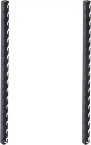 Wall Mounted Rack for Rails Shelf Brackets Stanchions, Black