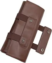 Haircut Storage Bag Scissors Hairdressing Barber Scissors Hair Shears Cases for Hairstylists Holder Scissor Shear Holder for Stylist Barber Case Hairdresser Coffee Pu Leather