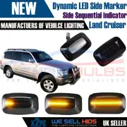 2x Sequential Dynamic Indicator Side Marker LED Toyota Land Cruiser 70 80 100 UK