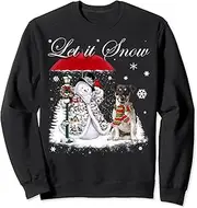 keoStore Jack Russell Terrier Santa Dog Christmas Snowman Xmas Pajama Sweatshirt ds642 Sweater