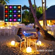 LED SPA Pool Ball Light 16 RGB Colour Floating Garden Fairy Light with Remot✢