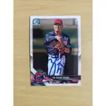 MLB 紅人隊 張育成簽名球卡 TOPPS 2018 BOWMAN CHROME WBC世棒經典賽 紅襪隊 PANINI