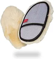 Maxshine Premium Sheepskin Wool Mitt, Real Lambs Wool Car Wash Glove Car Cleaning Ultra Soft Lambskin Wash Pad