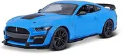 Die-cast Blue 1:18 2020 for Ford Mustang Shelby GT500 Alloy Car Model Static Die Casting Miniature Vehicle Model Collection Miniature Vehicle