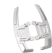 Steering Wheel Paddle Shifter Extension for VW Golf 7 R-line 2015-2019, Car Steering Wheel Paddle Extend Shifter Metal Shift Gear Paddle Extension Silver
