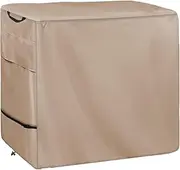 [Wnanan] Outdoor Pizza Oven Table Cover for Nuuk Three-Shelf Heavy Duty Rolling Outdoor Pizza Oven Table and ooni Pizza Oven Stand Modular Table,600D Heavy Duty Waterproof Cover,Khaki