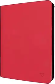 GrinOwl 16 Pocket Card Binder, Fits 1216 Trading Cards 1000+ Pockets Ringless Trading Card Album Folder for TCG (Red)