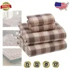 100% Cotton King Size Sheets - Extra Soft Flannel, 4 Pieces with 16" Deep Pocket