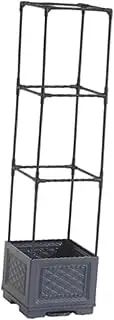 KiBcsLic Planter Box with Trellis Tomato Cage with Wheels Raised Garden Bed Plant Pot for Tomato, B 28cmx28cmx110cm