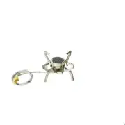 NNEOBA Infrared Mini Camping Stove Folding Split Burner Silver
