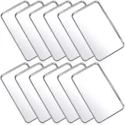 12 Pcs Baking Sheet Stainless Steel Cookie Small Metal Sheet Pans Professiona...