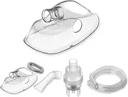 Universal Compressor Nebulizer Accessories, Mask for Kids and Adults, Nebulizer Cup, Mouthpiece, Air Tube - Full Set of Kit for Steam Inhaler Replacement Parts, AITX WK-03