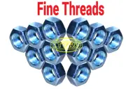 (10Pcs) 7/16-20" Hex Nut Fine Thread Zinc Plated Steel