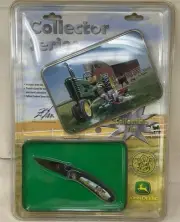 SMITH AND WESSON JOHN DEERE FOLDING POCKET KNIFE AND COLLECTIBLE TIN--NEW