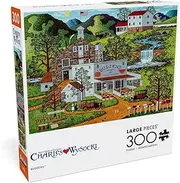 Buffalo Games - Charles Wysocki - Budzens - 300 Piece Jigsaw Puzzle for Families Challenging Puzzle Perfect for Game Nights - Finished Size is 21.25 x 15.00
