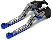 Handlebar Kits for Yamahas MT-10 MT 10 FZ-10 FZ10 MT10 2015 2016 2017 Motorcycle Accessories Folding Extendable Brake Clutch Levers Logo MT-10 (Color : H)