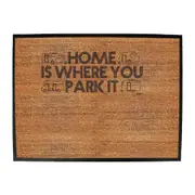 Caravan Home Is Where You Park It - Funny Novelty Doormat Man Cave Floor mat