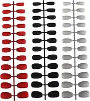 FRCOLOR 72pcs Frosted Coffin Armor Toe Manicure Nail Supplies Sticker False Nail Kit Foot Scrubber Brush Nail Decorations Nail Clean up Brush Finger False Nails Impress Charms Fake Plastic