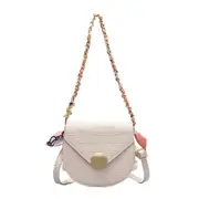Fashion Saddle Crossbody Bag Women Alligator PU Leather Mini Chain Shoulder Messenger Purse Pouch Female Daily Travel Handbags?