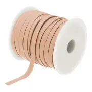 1/4 Inch Double Fold Bias Tape Continuous Bulk Bias Tape (Light Orange 25 Yards)