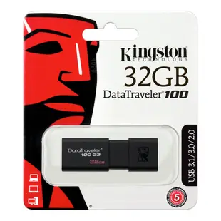 金士頓 32GB 3.0 DataTraveler G3 隨身碟 DT100G3 DTIG4 五年保固