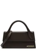 Jacquemus Le Chiquito Long Leather top Handle bag - Dark Brown One Size