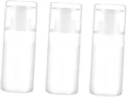 TOVINANNA 3pcs Lotion Bottle Mini Airless Pump Liquid Empty Pump Bottles for Nails Press Pump Bottle Empty Bottle for Nail Polish Pump Dispenser Bottles Remover Vacuum Push Down Pump