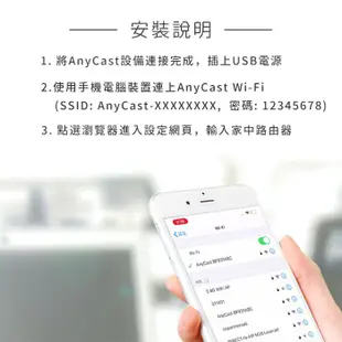 台灣速發【4K 高畫質】AnyCast M100 PLUS 無線投影電視棒│H.265雙解碼 ARM雙核心 Chrome