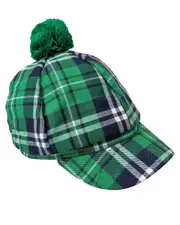 Green Tartan St Patricks Costume Cap