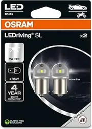 OSRAM LEDriving SL, ≜ R5W, White 6000K, LED Retrofit, offroad use only, Double Blister (2 lamps)