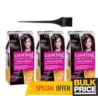 L'Oreal Casting Creme Gloss 4102 Cool Chestnut Hair Color 3-Pack Ammonia Free