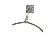 Stubbs S85PS Spring Hook On Wall Plate (Silver) (One Size)