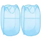 Pack of 2 Pop up Laundry Hampers, Collapsible Laundry Baskets, Portable Mesh ...