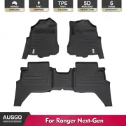 AUSGO 5D Floor Mats for Ford Ranger Next-Gen 2022-Onwards | Door Sill Coverage