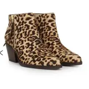 NWT Sam Edelman Walden cheetah print ankle booties with size zipper