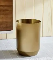 9L Designer Gold Rubbish Bin Trash Garbage Bin for Bathroom Home Office