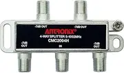 Antronix CMC2004H-A 4-Way Horizontal Splitter -7dB 5-1002 MHz High Performance for Coax Cable TV & Internet