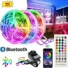 RGB 3528 LED Strip Lights Wireless Bluetooth Music APP Remote control Lamp 5-20M