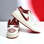 Nike Air Jordan 1 Low SE Shoes Cracked Ruby Sail Red HJ9338-106 Women Men's Size