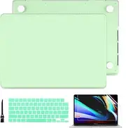 Batianda for MacBook Pro 16 Inch Case M1 Pro Max A2485 (2021 Release), Matte Frosted Hard Shell Case & Keyboard Cover & Screen Protector for New Mac Pro 16'' with Retina ,Honeydew Green