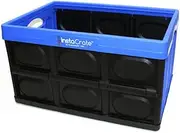 GreenMade InstaCrate Collapsible Storage Container, 12 gal, Blue/Black