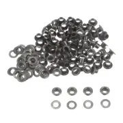 Grommets Kit 100set-4.5mm 3/16" Hole Metal Eyelets Grommet Tool,Dark Grey