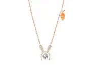 Chain with pendant radish rabbit spiritual necklace for women, Christmas gift Xmas